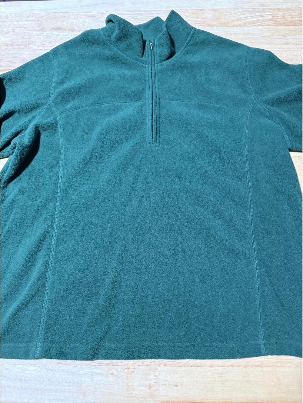 Mountain Lake Women’s XL Green Quarter Zip Fleece Pullover
